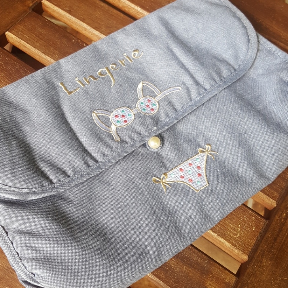 Handmade lingerie bag